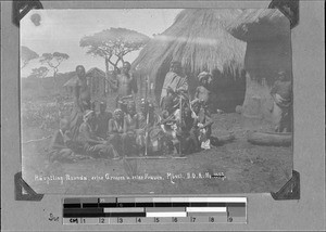 Chief Nzunda, his counsellors and his wives, Mbozi, Tanzania, ca. 1898