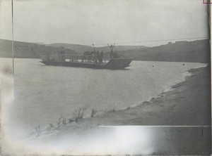 A reaction ferry crossing the Orange river