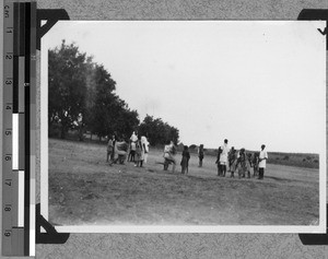 Playing cat-and-mouse, Usoke, Unyamwezi, Tanzania