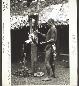 Traditional priest at work