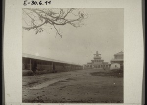 Manga Bell's palace and the huts of his wives