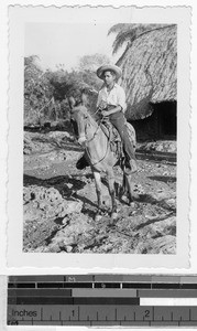 Portrait of a Maya rider, Quintana Roo, Mexico, ca. 1948