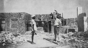 South Arcot, India. Repair of the Bible School at Cuddalore. (Name of the missionary?)