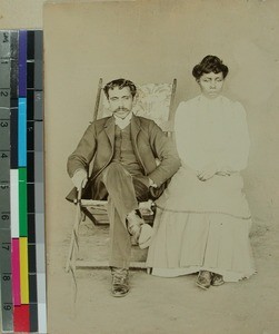 Malagasy married couple, Antananarivo, Madagascar, ca.1900