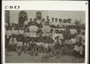 Middle School pupils in Bonaberi