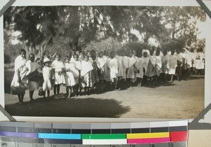 Girls from Antsirabe Girls' School, Antsirabe, Madagascar, ca.1933