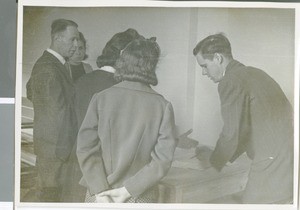 Lloyd Collier doing Relief Work, Frankfurt, Germany, 1948