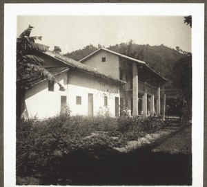 Living quarters for our workers, built in 1935-36 on the laundry and the servants' room. (Altogether there are three rooms, a veranda, a kitchen and room for meals, and a storeroom for wood built on to it)