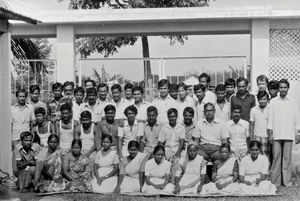 Danish Bangladesh Leprosy Mission/DBLM, 1983. The Nilphamari Hospital staff