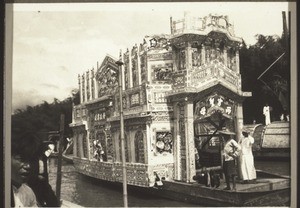 Boat for spirits on the Moi river