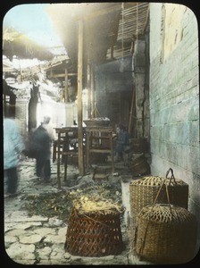 Narrow market street, China, ca.1917-1923