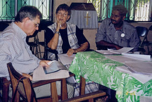 Vriddhachalam, Tamil Nadu, South India. Hospital Committee Meeting, 2000. The Secretary General
