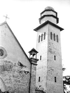 Tamil Nadu, South India. The church tower at Cuddalore. The church is built in 1931, a beautifu