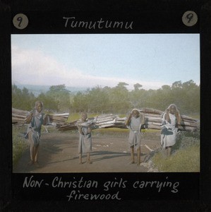Girls Carrrying Firewood, Tumutumu, Kenya, ca.1905-ca.1940