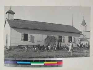 Toliara Mission Station, school and church, Madagascar, 1914