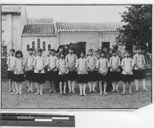 Graduating class at Yangjiang, China, 1934