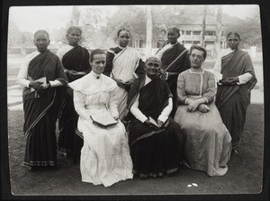 Eingeborene Bibelfrauen in Calicut