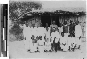 Kitunda. Candidates for baptism. Brother Stern, Kitunda, Tanzania