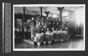 Ginling College glee club members, Nanjing, Jiangsu, China, 1933