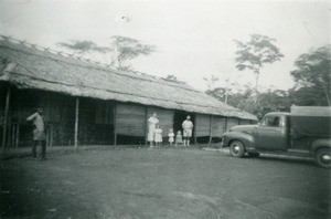 Family of Fernand Gambier, in the leper-house of Oyem, in Gabon