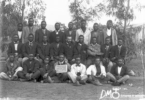 Group of African men, Pretoria, South Africa, ca. 1896-1911