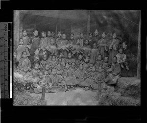 Students of Methodist school for girls, Beijing, China, 1881