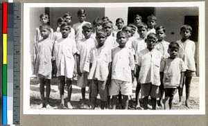 Orphaned boys, Vārānasi , India, ca. 1920