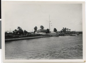 Suez Canal at the Bitter Lake, Egypt