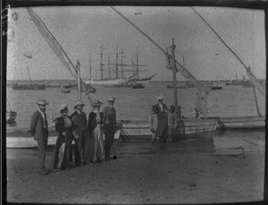 Swiss missionaries leaving for Makulane, Maputo, Mozambique, ca. 1901