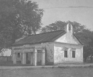 Missionary Victor Theill's report: The old church building at Panruti, Arcot, South India, 1921