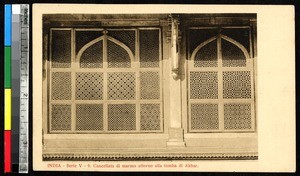 Perforated designs in marble, India, ca.19201-1940