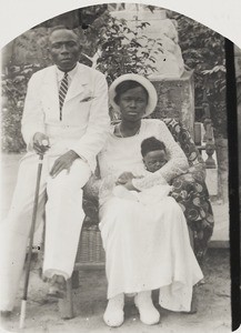 Christian convert and family, Nigeria, ca. 1932