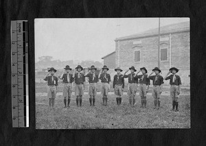 Boy scout troup, Fuzhou, Fujian, China, 1915