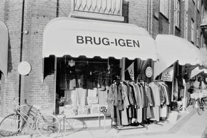 Brug igen i Ringsted. Genbrugsbutik til fordel for Folkekirkens U-landsarbejde, 1991