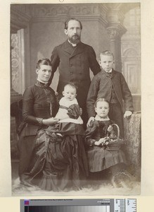 Missionary and wife with young family, Anatom, ca.1890