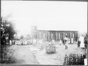 People in front of the church, Shigatini, Tanzania, 1913