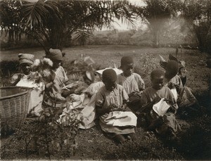 Sewing lesson, in Cameroon