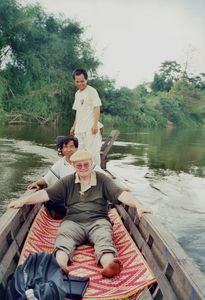 Daniel Wagang and Harald Nielsen on The Mekong River, May 2001