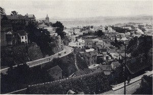 View of the town and the Avenue de la Libération, in Madagascar