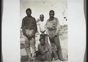 Four black men in European clothing