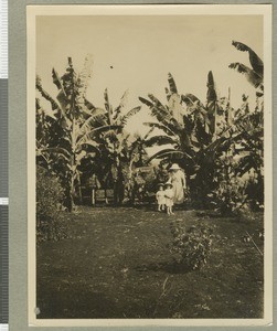 Children and nurse, Chogoria, Kenya, ca.1925