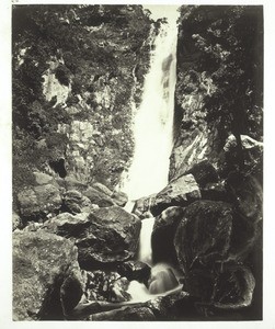 Wasserfall bei Kortagiri auf den blauen Bergen in Süd Indien