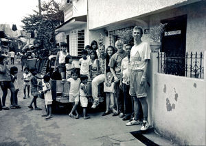 De danske volontørers hus i slumkvarteret Tondo i Manila, Filippinerne, efterår 1992