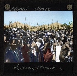 "Ngoni Dance, Livingstonia" Malawi, ca.1895