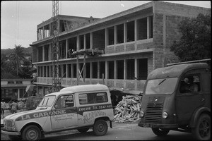 View on the Protestant Home of Taragnat street under construction