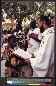 Outdoor church service, Togo, ca. 1950-1960