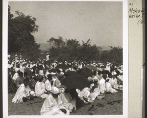 Mohammedaner beim Ramadangebet (Goldküste)