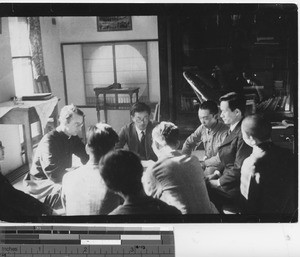 The Young Men's Catholic Club at Fushun, China, 1936