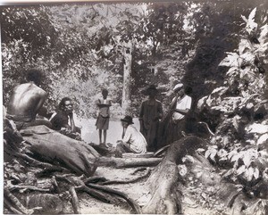 Stop during missionary tour, in Cameroon