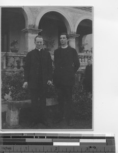 Arrival day for two Maryknoll priests at Hong Kong, China, 1923